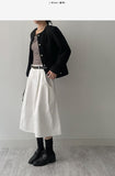 Musk No-Collared Tweed Jacket