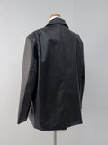 Flat Single Overfit Leather Jacket