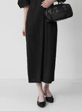 [Premium] Issey Pleats Kabra Sleeve Long One Piece