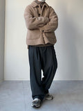 Stripe Half Zip-Up Knit