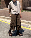 Roach cut cargo bermuda pants
