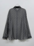 Dot See-Through Loose-Fit Shirt