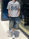 Deep Tuck Brush Bermuda Denim