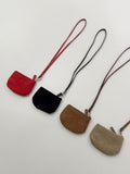 [Leather Strap SET] Suede Mini Bag