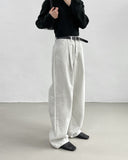 [unisex] Crown Two-Tuck Long Wide Pants