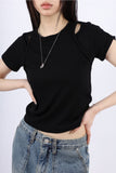 Layered short sleeve T-shirt