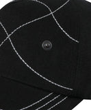 Stitch line corsage ball cap
