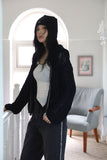 Hood Boucle Two-Way Zip-Up