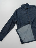 [Setup Available/Unisex] Colin Pintuck Overfit Denim Shirt Jacket