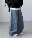 Newborn Stripe Curve Denim