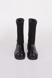 knit warmer middle boots
