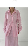 Shimmer Stripe Overfit Shirt