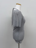 Halter Bustier Short Sleeve T-Shirt