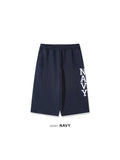 NAVY Embroidered Bermuda Pants