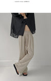 Kinder Linen Wide Banding Pants