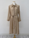 Bridget Pintuck See-Through Long Shirt One Piece