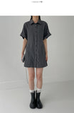Friends Pintuck A-line Mini One Piece