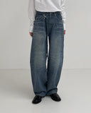 229 Embo Curved Wide Denim