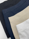 Linen Wrap Skirt Pants