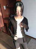 TWISTED BUTTON CARDIGAN