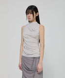 Draped Sleeveless Top