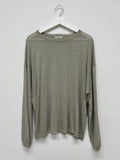 Linen Slit See-Through Overfit T-Shirt