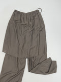 Wrinkle Wrap Layered Banding Pants