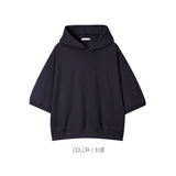 Word Semi Crop Half Hood