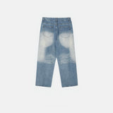 Bart washed straight denim pants