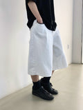 Suzuka White Bermuda Denim Pants