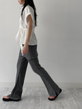 Pleated Layered Banding Pants