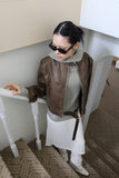 Net hijab knit hoodie