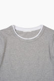 Modal two-tone layered long sleeves