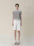 [Premium] Whole Garment Julie Dangara Short Sleeve Knitwear