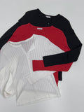 Punching Round Cardigan T-shirt