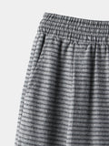 Border stripe summer pants