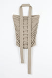 Scarf shirring top bustier