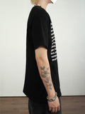Text printed short sleeve T-shirt