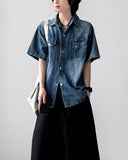 Nozuka Denim Half Shirt