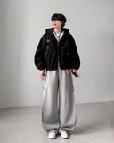 Bound Crop Hood Zip-Up