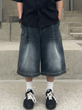 Grayish Washing Bermuda Denim