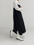 Shine bustier layered long one piece