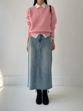 Bay Teen Denim H-Line Long Skirt