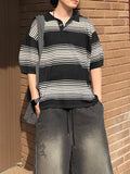 Crust Stripe Collar Knit