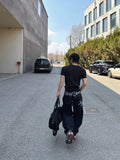 Esther Lettering Denim Pants