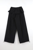 Frill skirt nylon pants