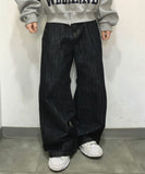 Nordic Slub Wide Flare Denim Pants