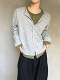 Rian Crop Round Knit Cardigan