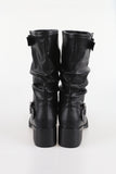 Daily shirring middle boots