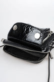 Leather mini pocket bag